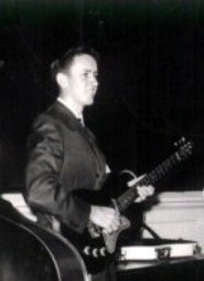 A photograph of Herb Munson in High School band.